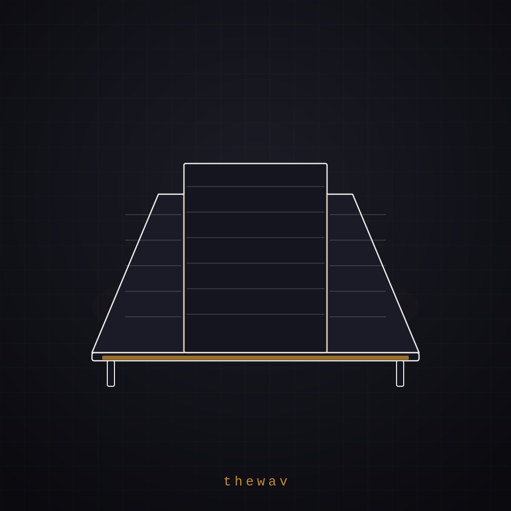 Foldable white scrim DJ facade